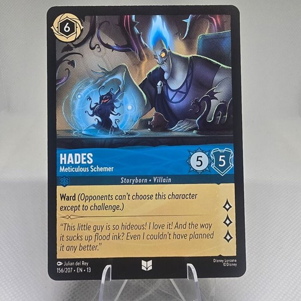 Disney Lorcana Hades Meticulous Schemer 156 Attack of the Vine